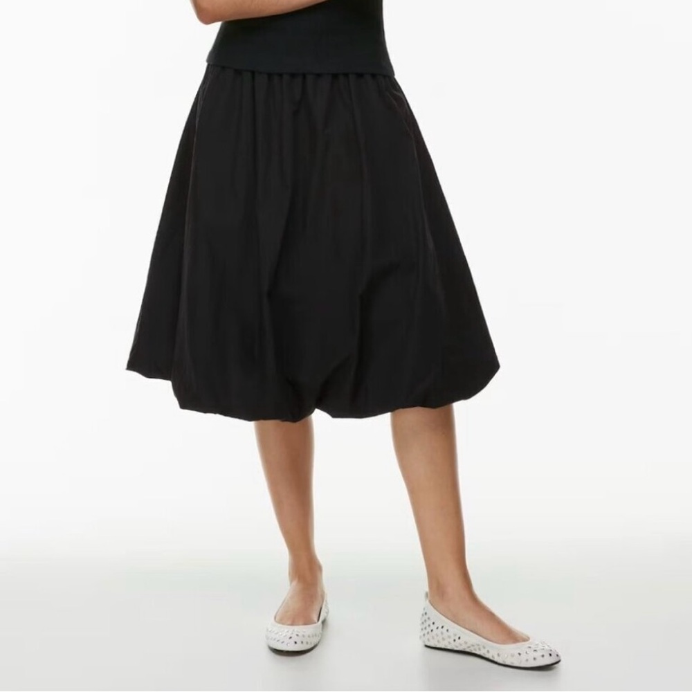 ARITZIA Sunday Best Bubbly Cotton Poplin Midi Skirt Women’s Size Large - Picture 3 of 9